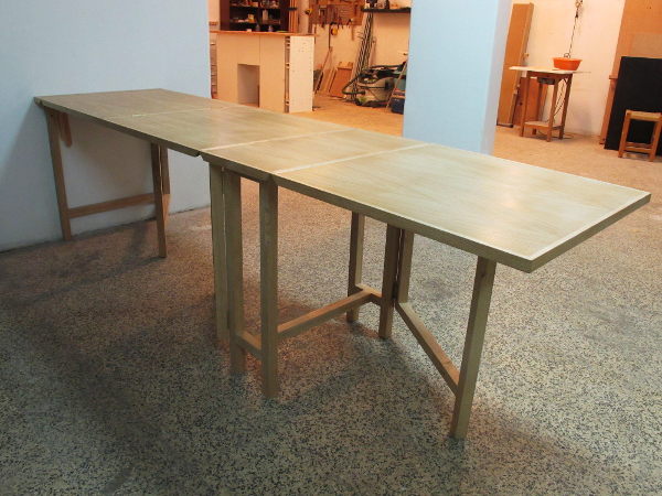 Mesa acordeon em madeira - Table Accordéon en bois