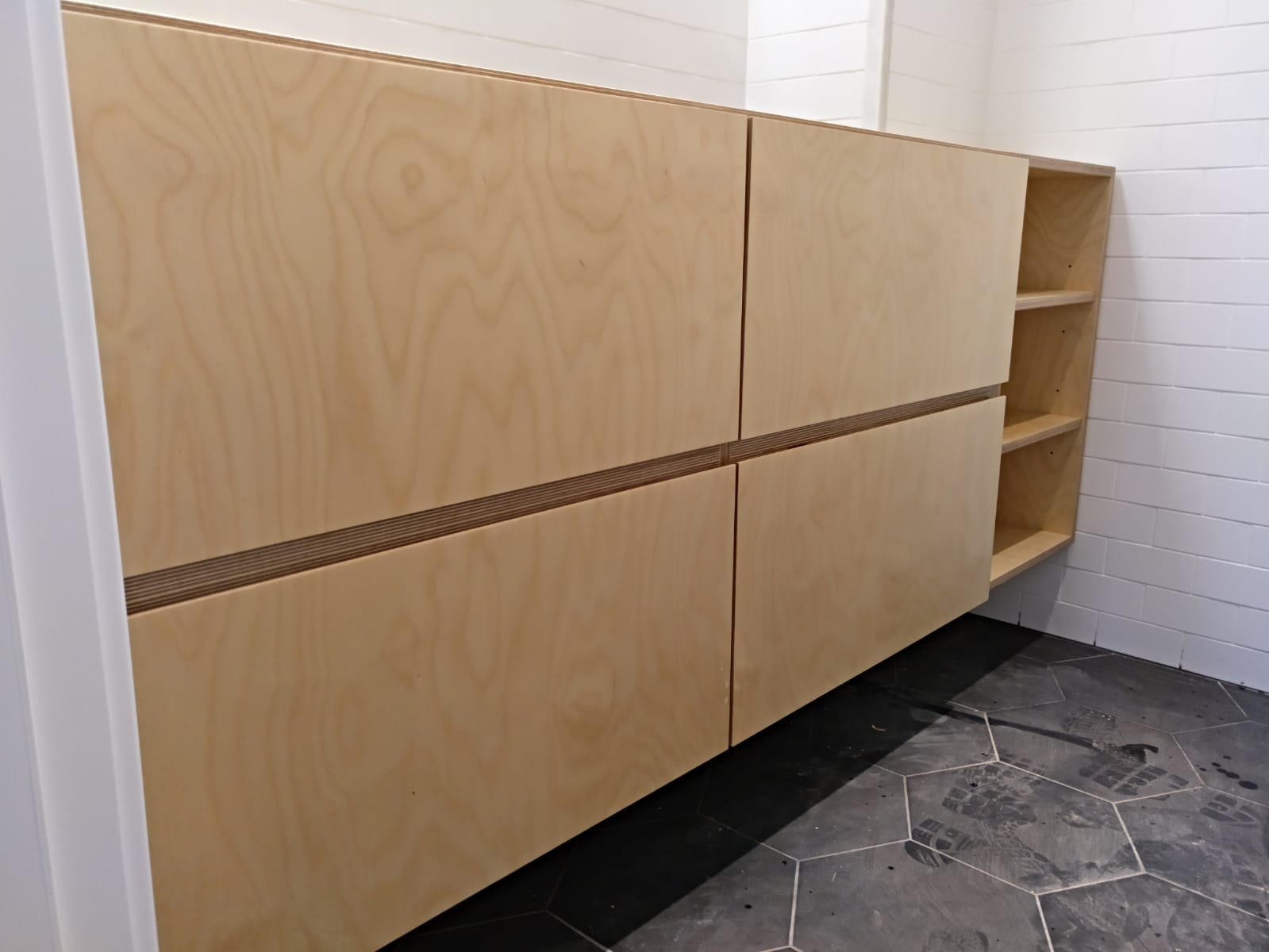 Móvel bétula para lavatório de casa de banho - Meuble sous-vasque, meuble lavabo en bouleau pour salle de bain